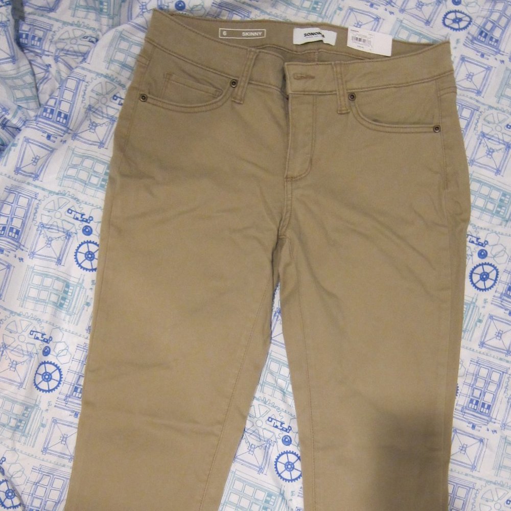 Sonoma Supersoft Stretch Jeans - Skinny - Khaki